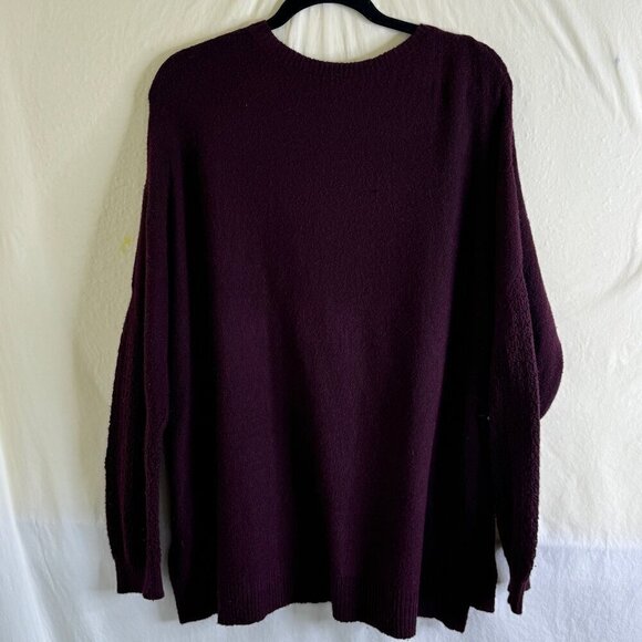 Women's SZ 2X Lucky Brand Relaxed Crewneck Pullover Sweater Open Detailed Knit * - Picture 5 of 9